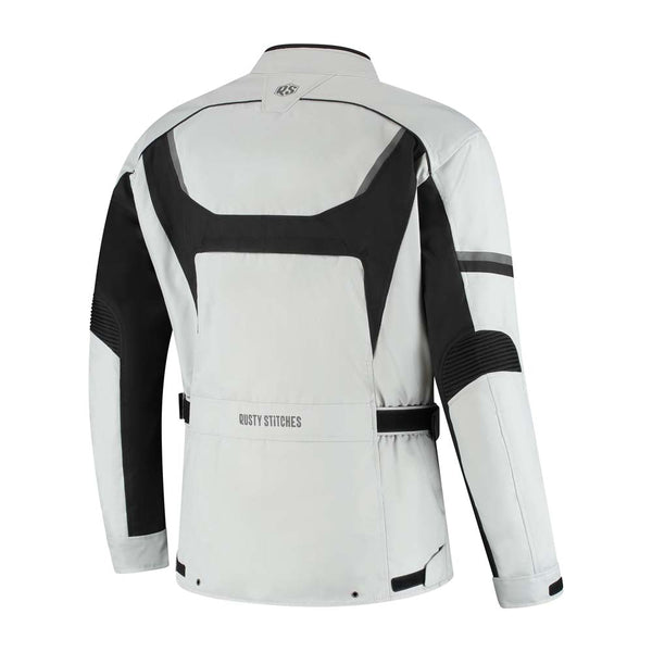 Rusty Stitches Luke Motorcycle Jacket Anthracite Black Waterproof AA All Season With Protection