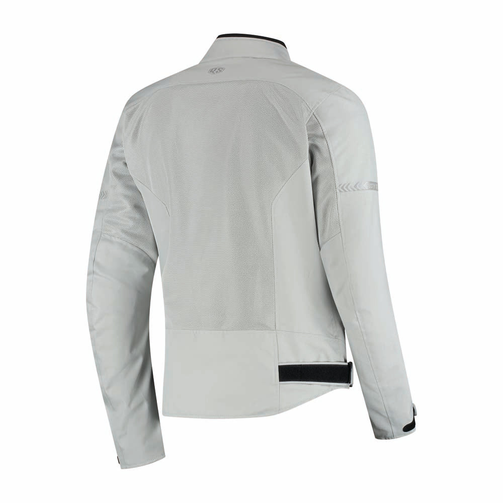Rusty Stitches Mike Motorcycle Jacket Light Grey Summer AA With Protection and Ventilation