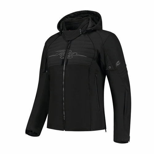 Rusty Stitches Naomi Motorjas Dames Zwart Waterdicht AA Met Protectie