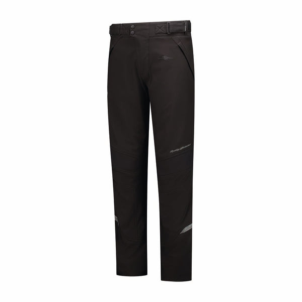 Rusty Stitches Nero Motorcycle Trousers AA Softshell Water-repellent Black