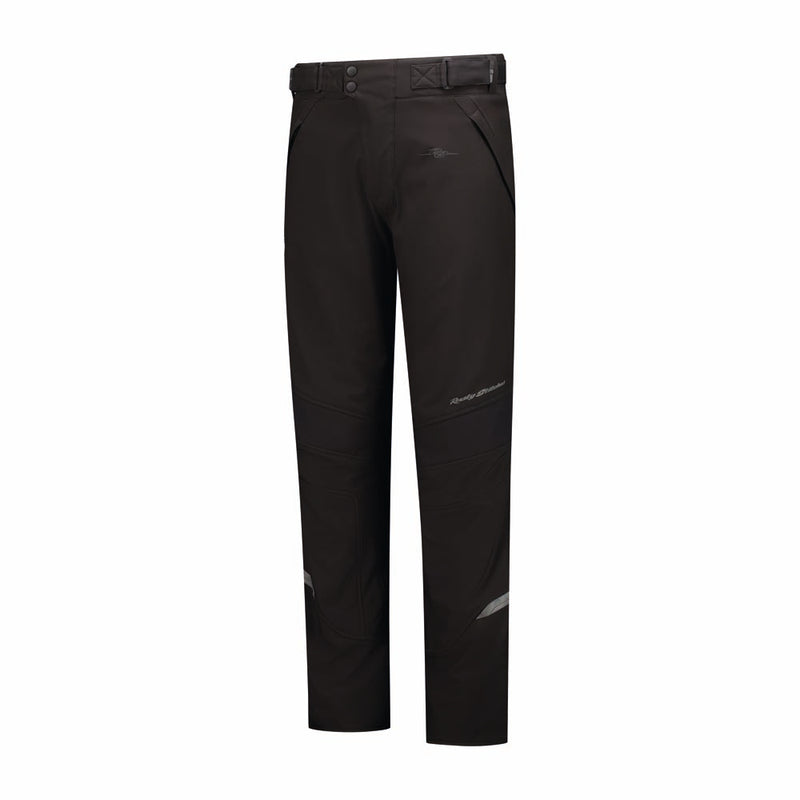 Rusty Stitches Nero Motorcycle Trousers AA Softshell Water-repellent Black