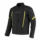 Rusty Stitches Pete Motorjas Zwart Geel Fluo AA Waterdicht Sport Met Protectie