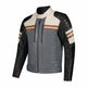 Rusty Stitches Steve Leren Motorjas Zwart Beige Grijs Bordeaux AA Retro Met Protectie