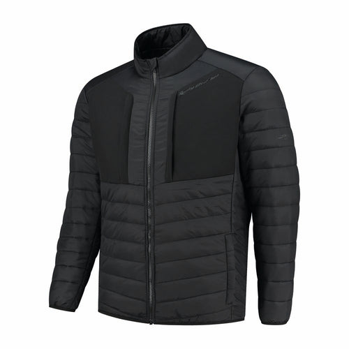 Rusty Stitches Thomson Midlayer Motorjas Zwart Lichtgewicht Warm Isolerend