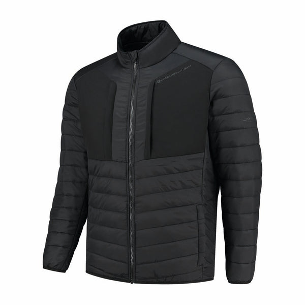 Rusty Stitches Thomson Midlayer Motorradjacke Schwarz Leicht Warm Isolierend