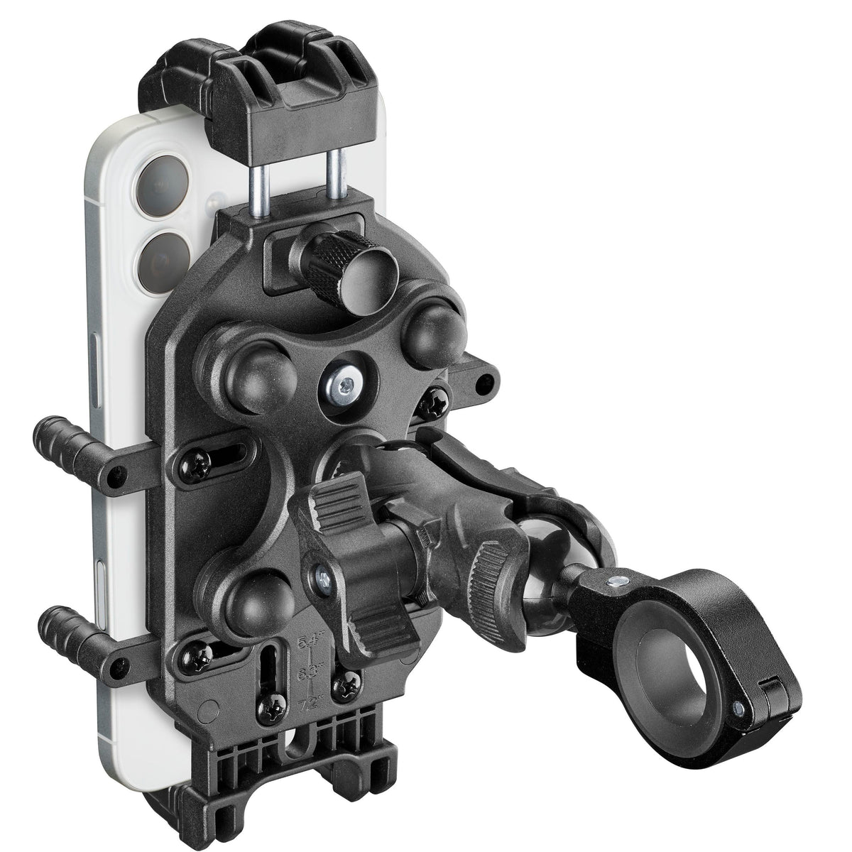 Interphone CRAB Rugged Telefoonhouder – Premium Antivibratie voor Grote Telefoons aanzicht 2
