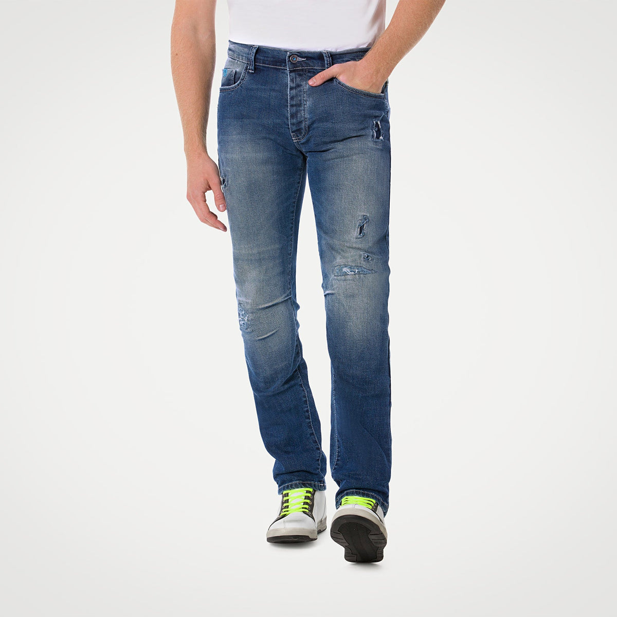 PMJ Street Motorjeans Heren – T-Tex Twaron Slim Fit Motorbroek aanzicht 5