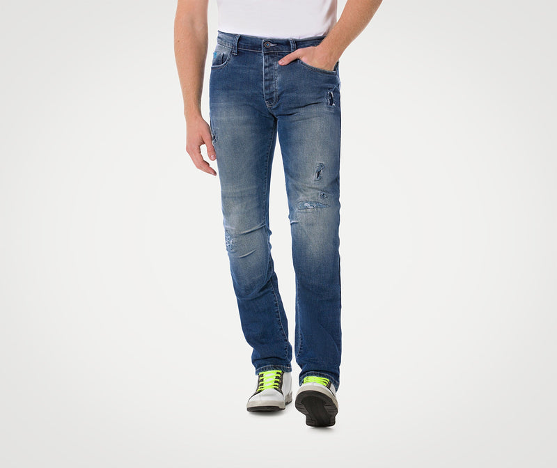 PMJ Street Motorjeans Heren – T-Tex Twaron Slim Fit Motorbroek aanzicht 5