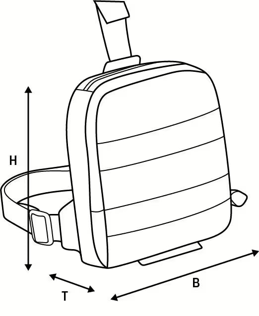 Oxford Aqua L1 Beintasche Schwarz – Wasserdichte 1-Liter-Motorradtasche