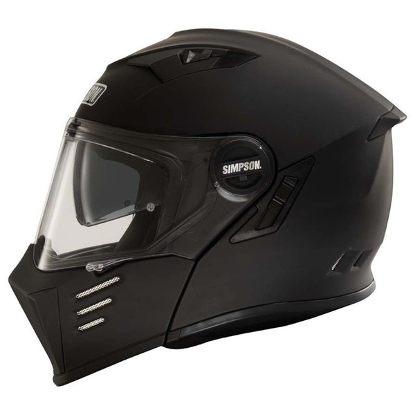 Simpson Darksome Matt Black Modular Helmet Motorcycle Helmet Pinlock Sun Visor