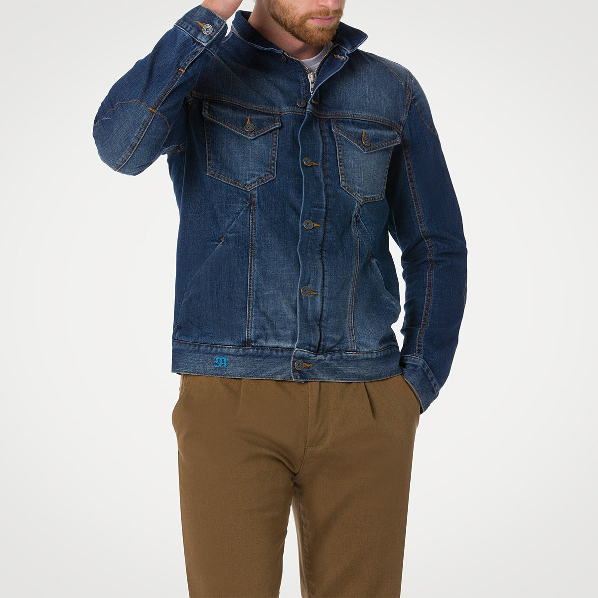 PMJ West Spijkerjas Heren – AAA T-Tex Pro Twaron Motorjas aanzicht 5