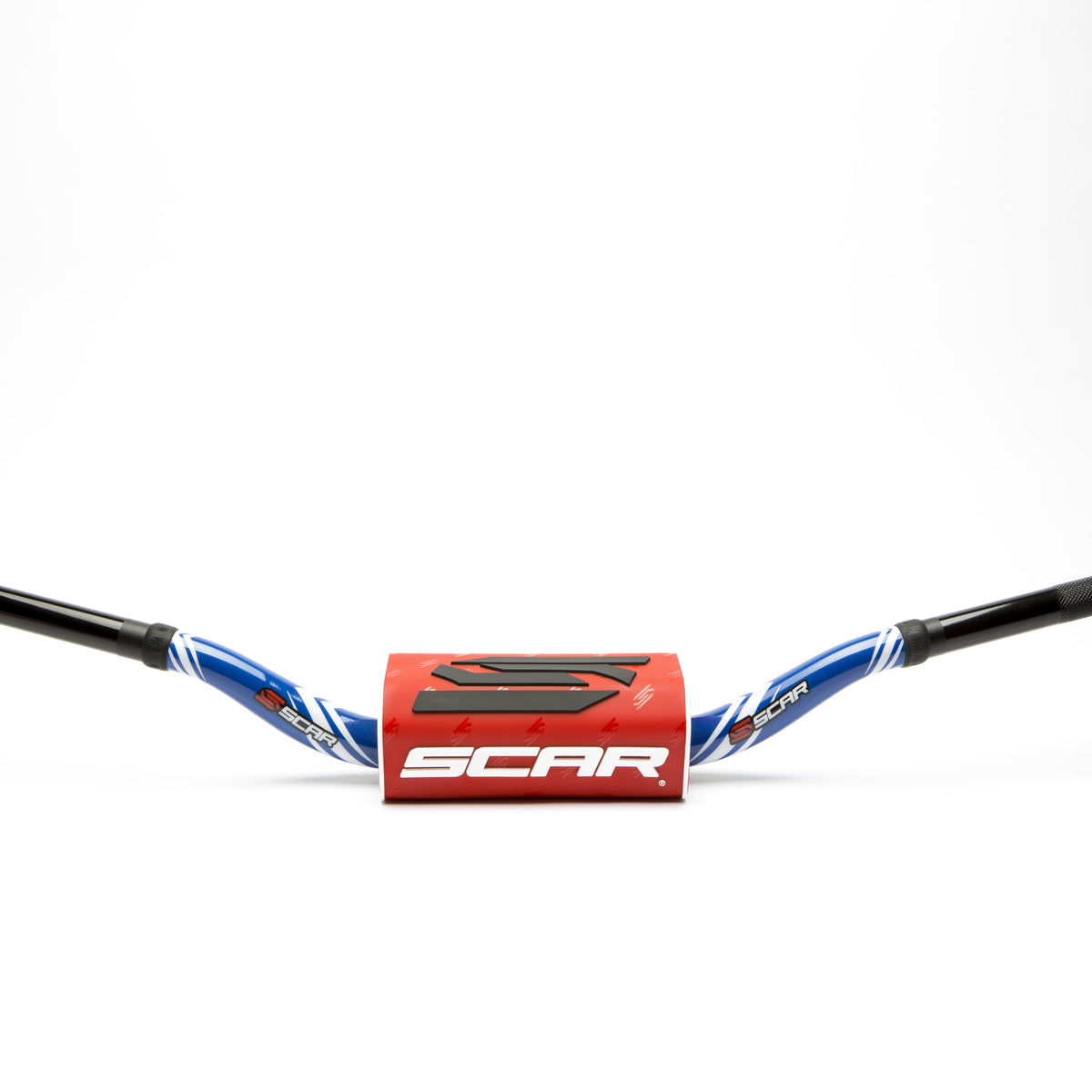 Scar O² Stuur Ø28,6 mm Villopoto/Stewart Stuur blauw, Stuur rood