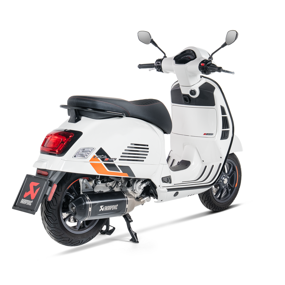 Akrapovic Slip-On Line Einddemper RVS Zwart Vespa GTS 310 2024-2025, productfoto 3