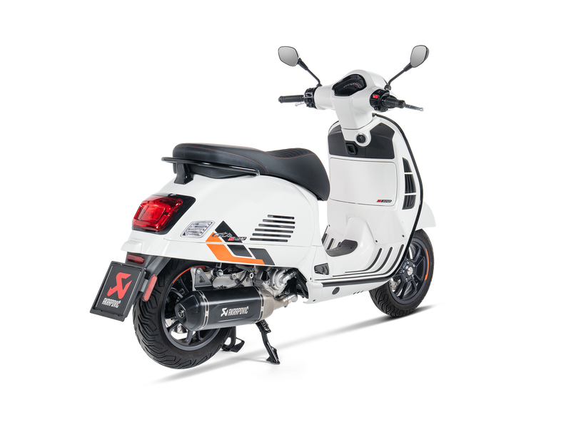 Akrapovic Slip-On Line Einddemper RVS Zwart Vespa GTS 310 2024-2025, productfoto 3