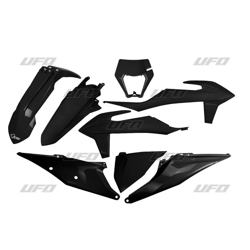 UFO Plasticset Zwart KTM 150 EXC TPI/250 EXC TPI 2020-2023