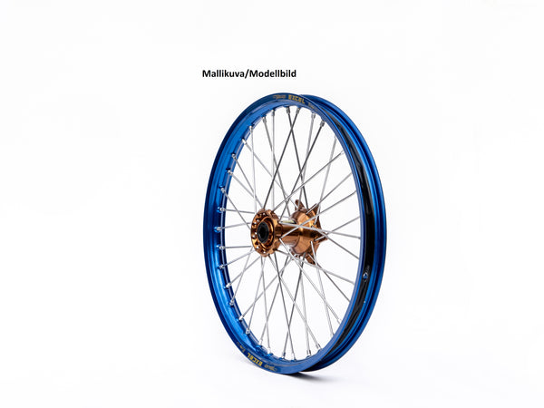 Haan Compleet Wiel 21x1,60 Yamaha YZF 250/450 POLISHED ALLOY HUB 2014-2023 Velg blauw