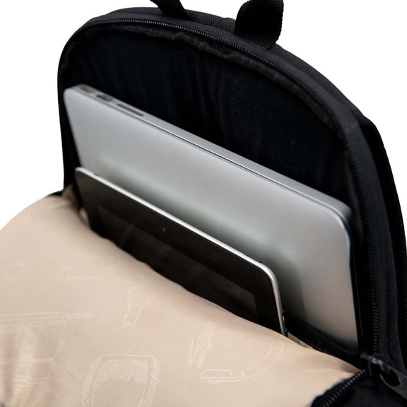 Albek Dudley Backpack Covert Black motorrugzak