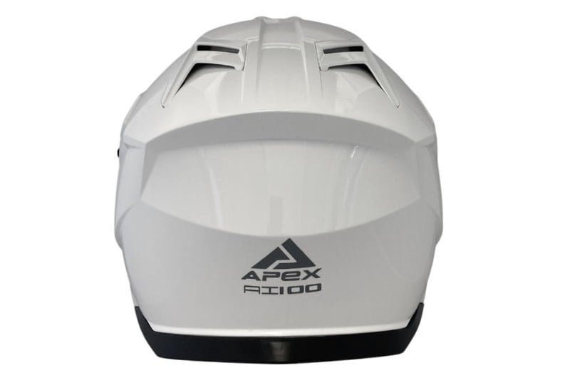 APEX AI100 Adventure Helmet Solid white