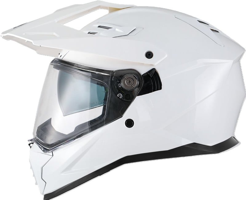 APEX AI100 Adventure Helmet Solid white