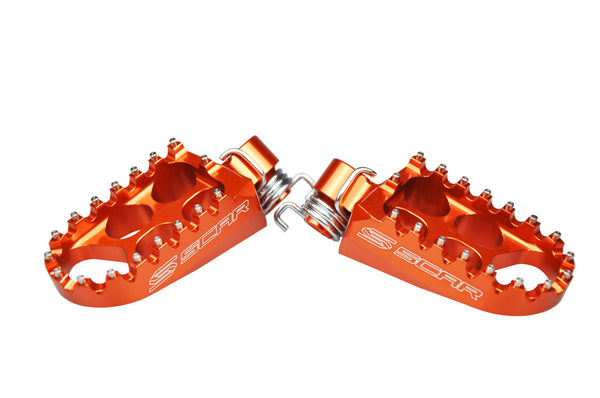 Scar Fußrasten KTM Husaberg SX65 1998-2023 Orange