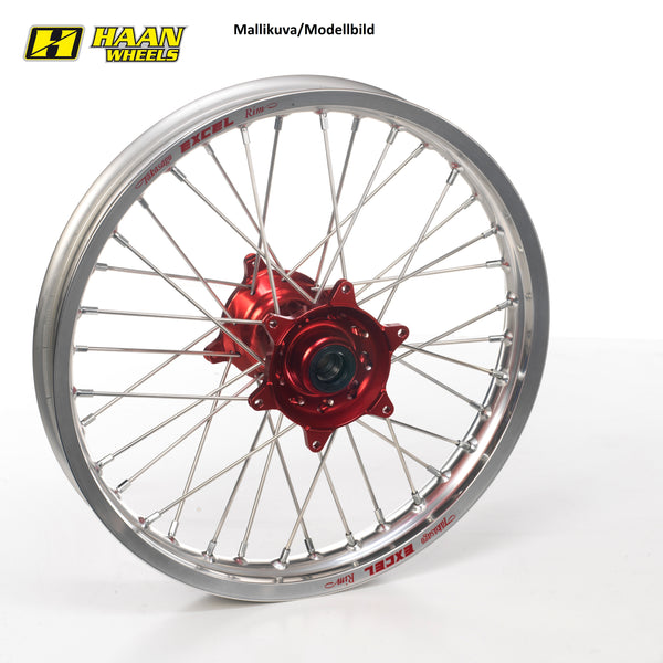 Haan Compleet Wiel 21x1,60 Honda CRF250/450 SPO NIP 1995-2025 Naaf rood, Velg zilver