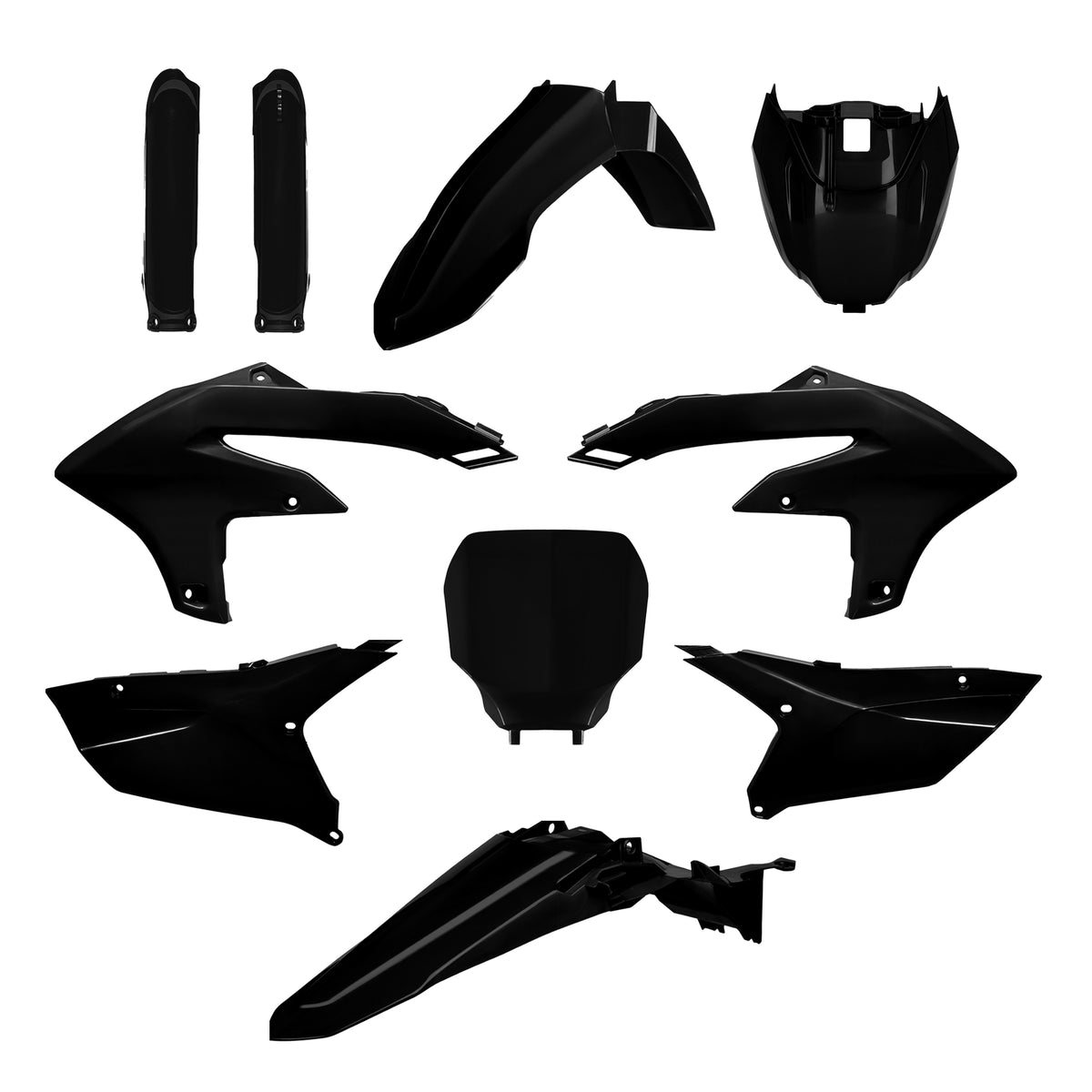 Polisport Plasticset Zwart YAMAHA YZ250F/YZ450F