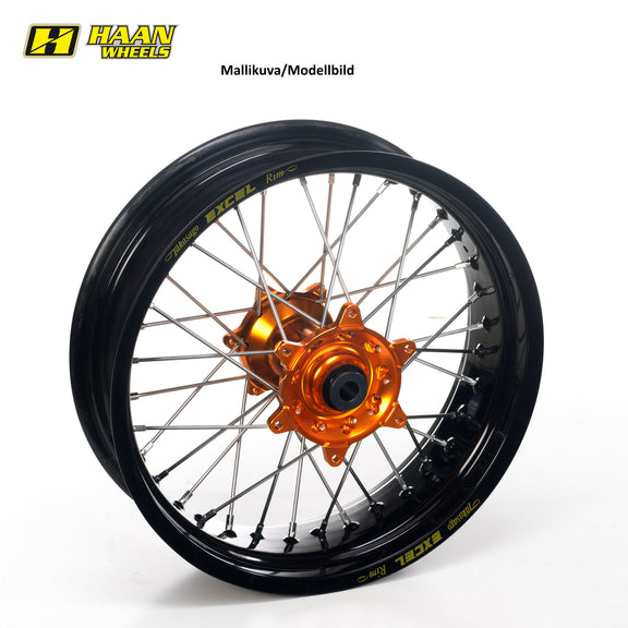 Haan Compleet Wiel 17x5,00 SX&SXF&EXC 1995-2023 Velg zwart, Naaf oranje
