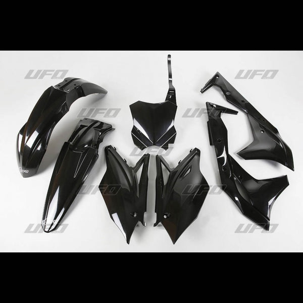 UFO Plasticset Zwart Kawasaki KX250F 2018-2020
