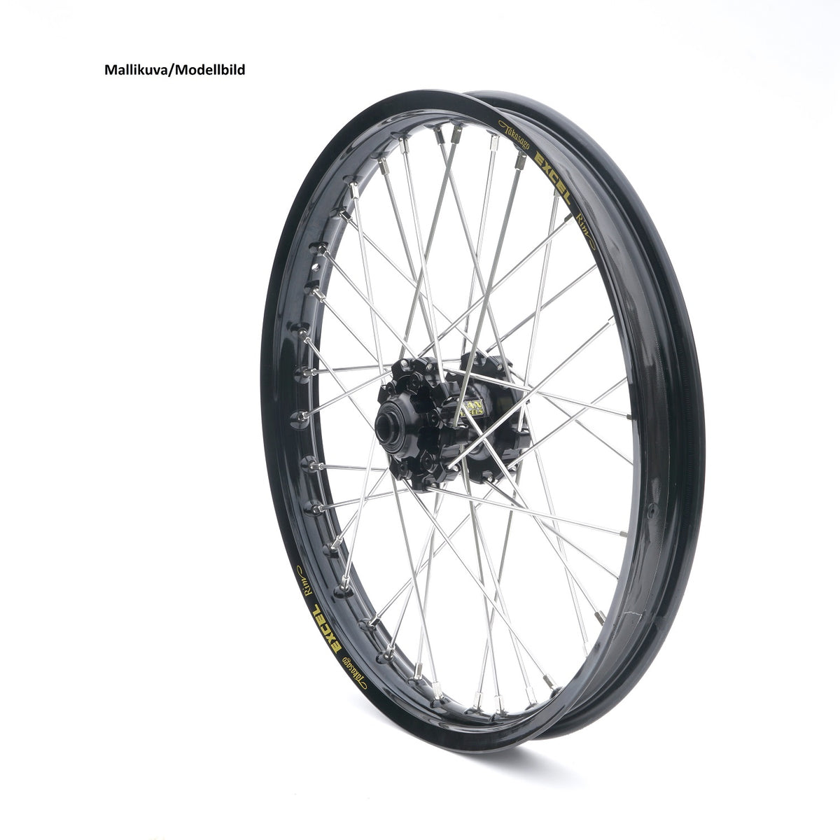 Haan Compleet Wiel 21x2,15 Yamaha Tenere 700 2020-2021 Naaf zwart, Velg zwart