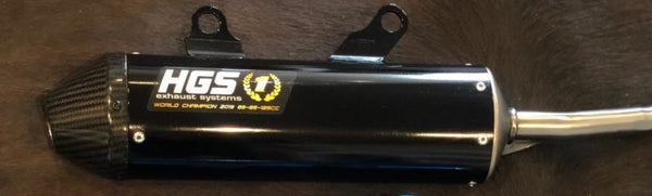 HGS Silencer 4-stroke carbon black Gas Gas MC450F / Husqvarna FC450 / KTM 450 SX-F 2023-2026