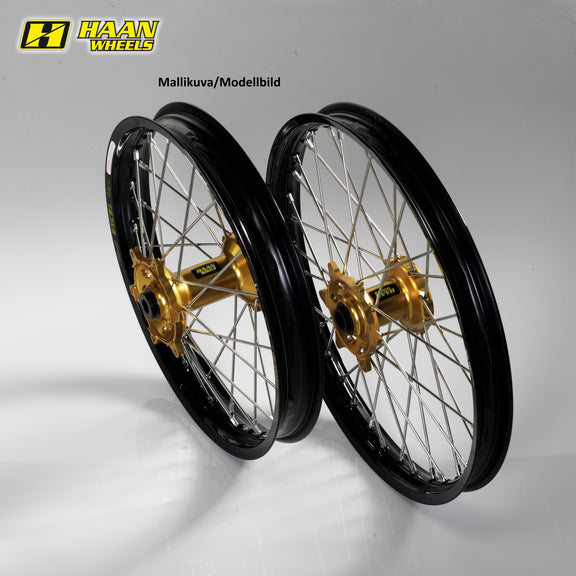 Haan Compleet Wiel 14x1,60 Kawasaki KX65 2000-2023 Naaf goud, Velg zwart