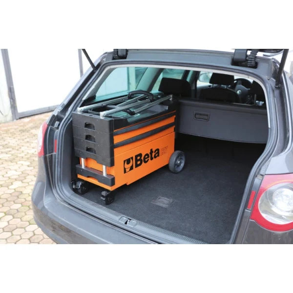 Beta Tools C27S Folding Tool Trolley Mobile Workstation with Drawers and Handles