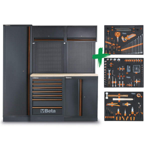 Beta Tools C45PRO 2.0 B7W/196UT Werkplaatsmeubel – 196 Delige Toolset