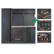 Beta Tools C45PRO 2.0 B7X/196UT Werkstattschrank – 196-teiliges Werkzeugset – Edelstahl-Arbeitsplatte