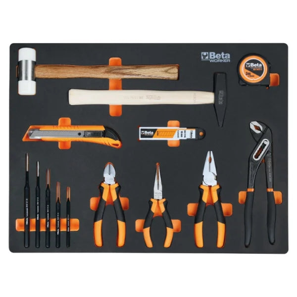 Beta Tools C45PRO 2.0 B7X/196UT Workshop Cabinet – 196 Piece Tool Set – Stainless Steel Worktop