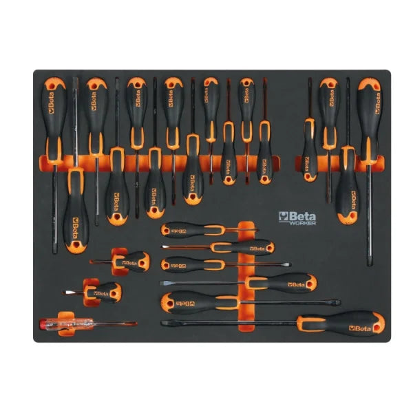Beta Tools C45PRO 2.0 X/267UT Workshop Workbench – 267 Piece Tool Set – Stainless Steel Worktop
