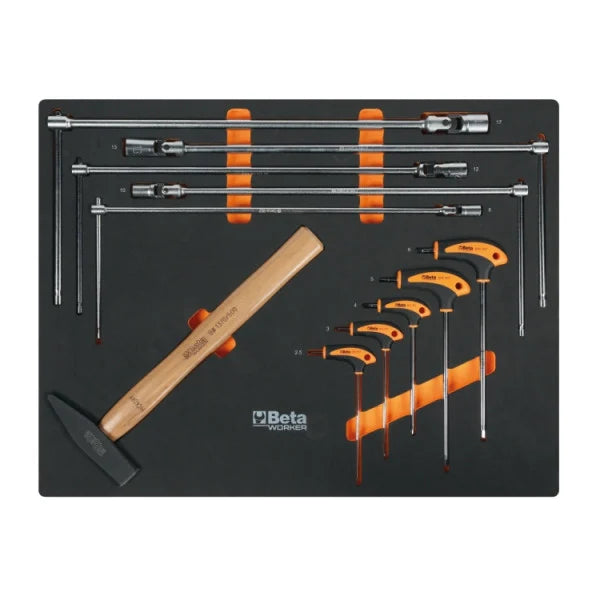 Beta Tools C45PRO 2.0 X/267UT Workshop Workbench – 267 Piece Tool Set – Stainless Steel Worktop
