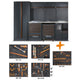 Beta Tools C45PRO 2.0 X/268UT Workshop Furniture – 268-Piece Toolset – Stainless Steel Worktop