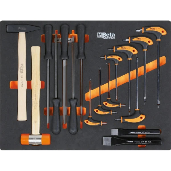 Beta Tools C45PRO 2.0 X/268UT Workshop Furniture – 268-Piece Toolset – Stainless Steel Worktop