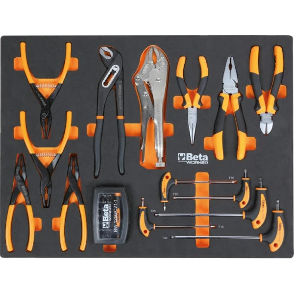 Beta Tools C45PRO 2.0 X/268UT Workshop Furniture – 268-Piece Toolset – Stainless Steel Worktop