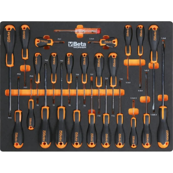 Beta Tools C45PRO 2.0 X/268UT Workshop Furniture – 268-Piece Toolset – Stainless Steel Worktop