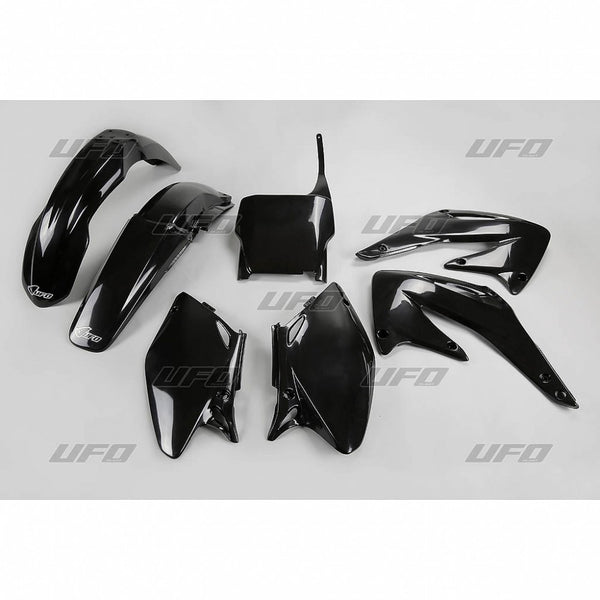 UFO Plasticset Zwart Honda CRF450R 2004