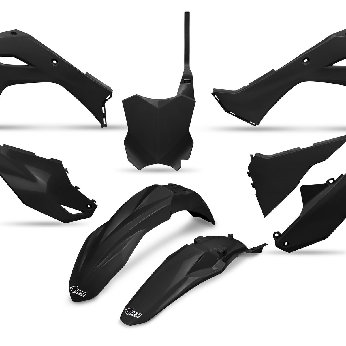 UFO Plasticset Zwart KAWASAKI KX250F/KX450F