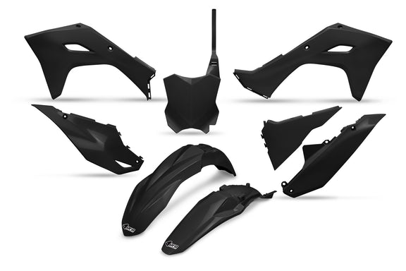 UFO Plasticset Zwart KAWASAKI KX250F/KX450F