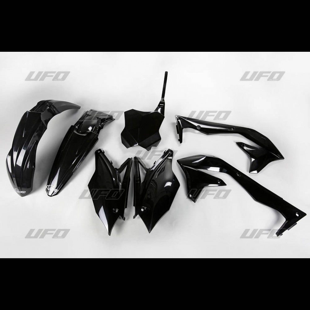 UFO Plasticset Zwart KAWASAKI KX450F 2018