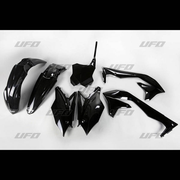 UFO Plasticset Zwart Kawasaki KX450F 2018