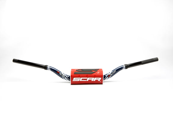 Scar O² Stuur Ø28,6 mm McGrath/Short KTM Stuur donkerblauw, Rood
