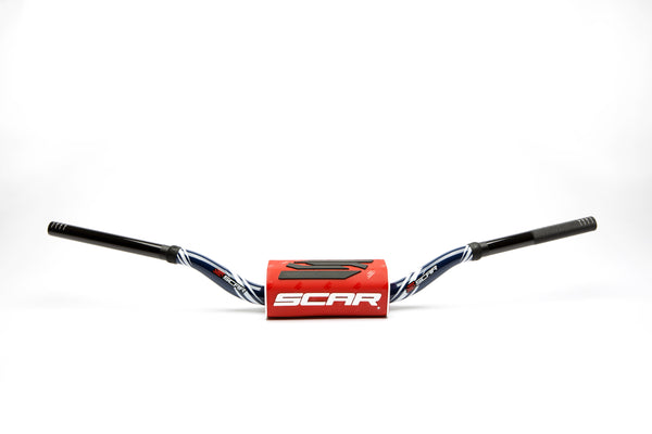 Scar O² Stuur Ø28,6 mm McGrath/Short KTM Stuur donkerblauw, Rood