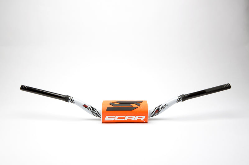 Scar O² Stuur Ø28,6 mm Yamaha YZ/YZF Stuur wit, Stuur oranje