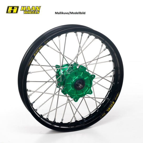 Haan Compleet Wiel 17x5,00 Kawasaki KX450F 2004-2025 Naaf groen, Velg zwart